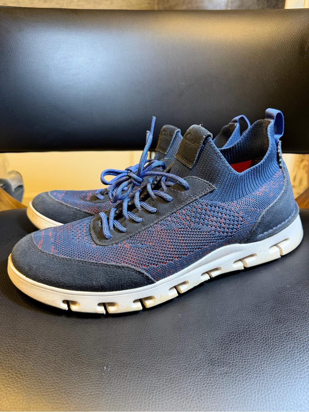 Clarks Men's Nature X Go Sneaker in Navy Combi Size 10.5